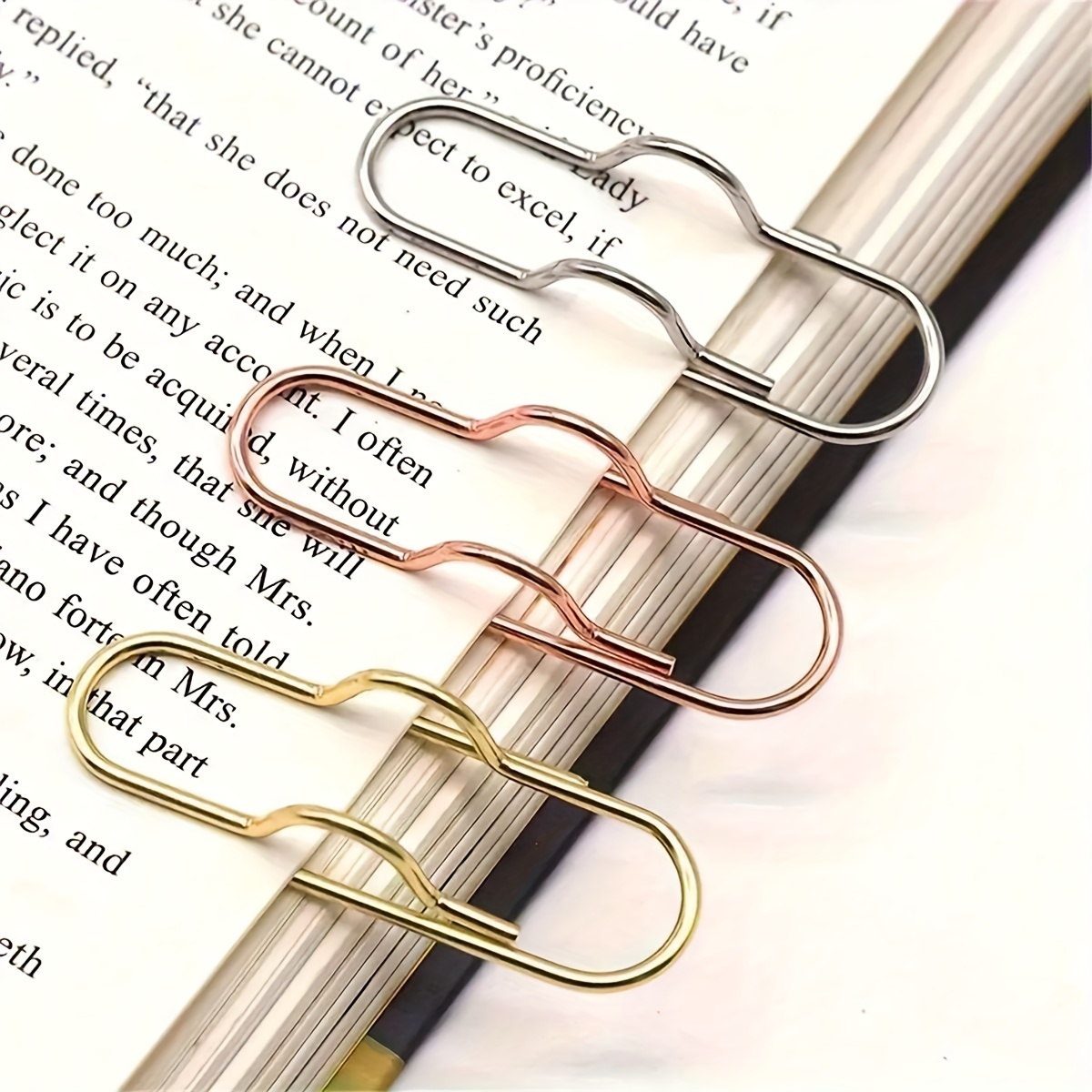 Office Tech Accessories - Clips de stylo en métal multicolores,