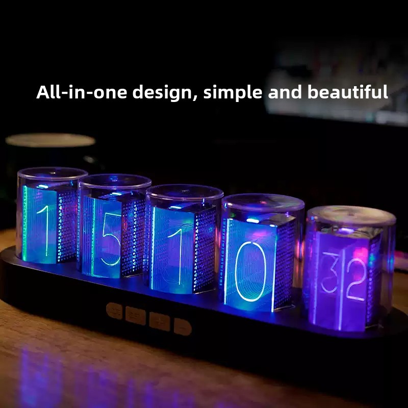 Office Tech Setup - Horloge numérique à tubes Nixie LED