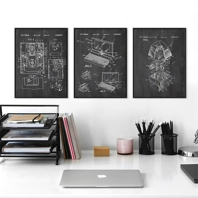 Lot de 6 affiches murales vint - Office Tech Setup avis et prix