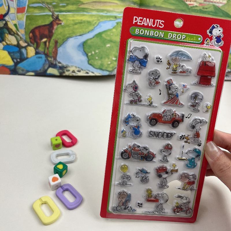 8 autocollants mignons Snoopy  - Office Tech Accessories avis et prix