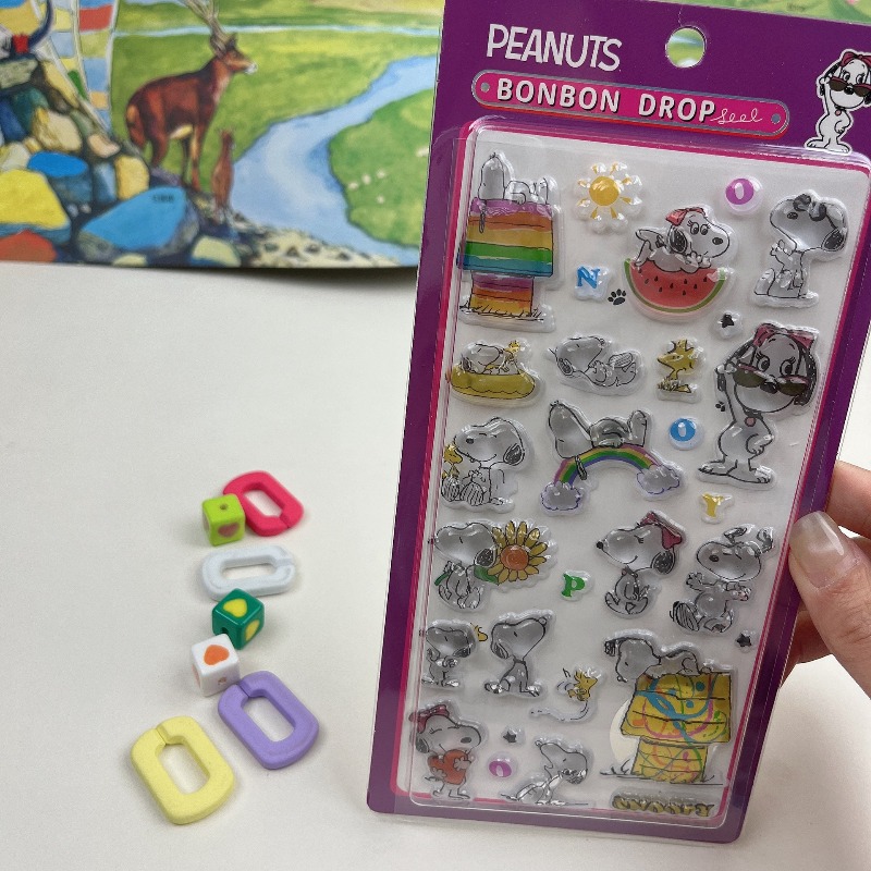 8 autocollants mignons Snoopy  - Office Tech Accessories avis et prix