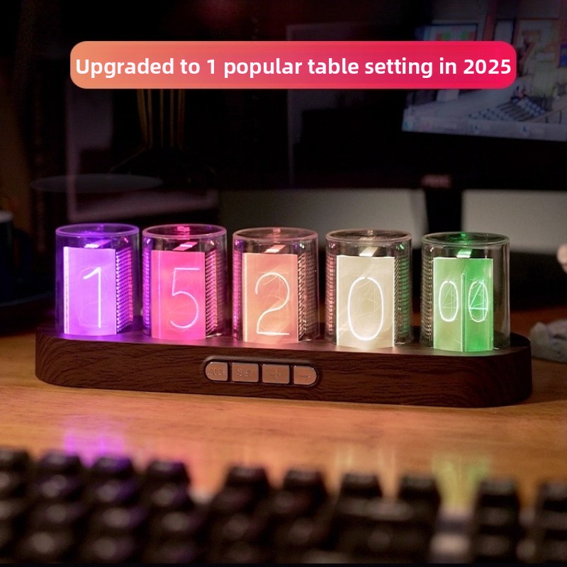 Horloge numérique à tubes Nixi - Office Tech Setup avis et prix