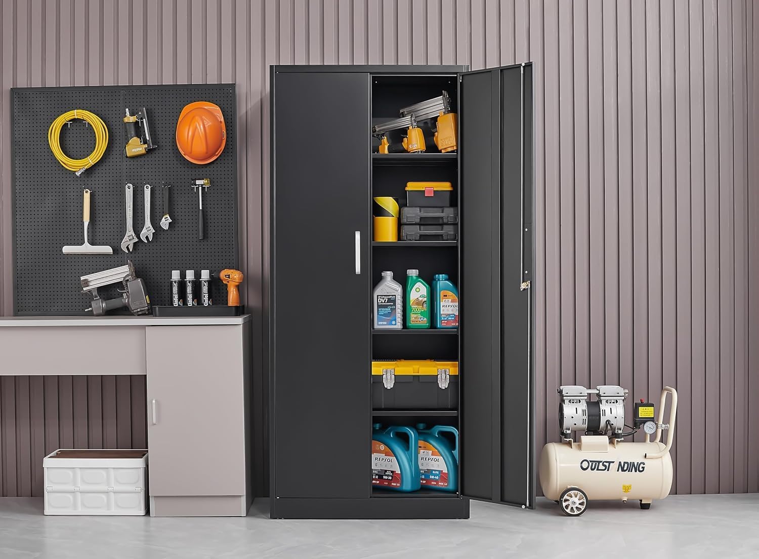 Armoire de rangement en métal  - Tech For Office avis et prix